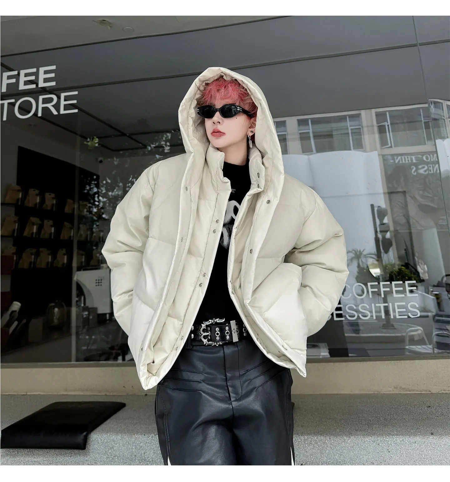 2025 Winter High-ranking Two Fake Items Hooded Padded For Man Small Crowd Multilayered Structure Design Keep Warm Coat
