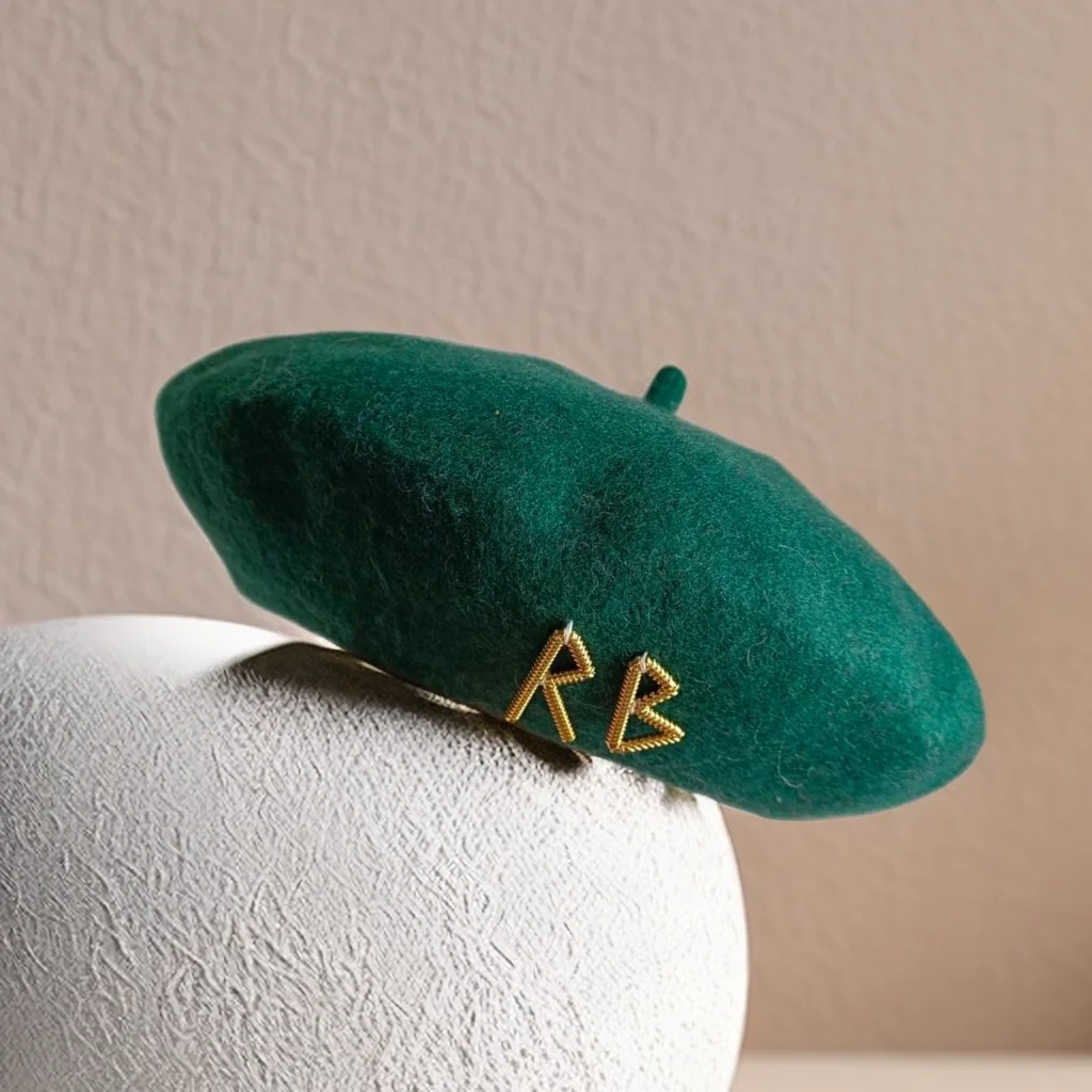 Women's French Beret English Letters Autumn and Winter Wool Hat Candy Color Women's Hat  берет женский 모자 베레모