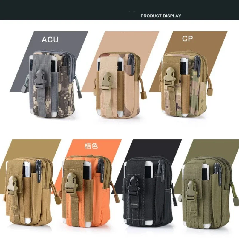 EDC-Sac de sport multifonction pour homme, sac d'extérieur, randonnée, chasse, outils de travail, poudres pour téléphone portable