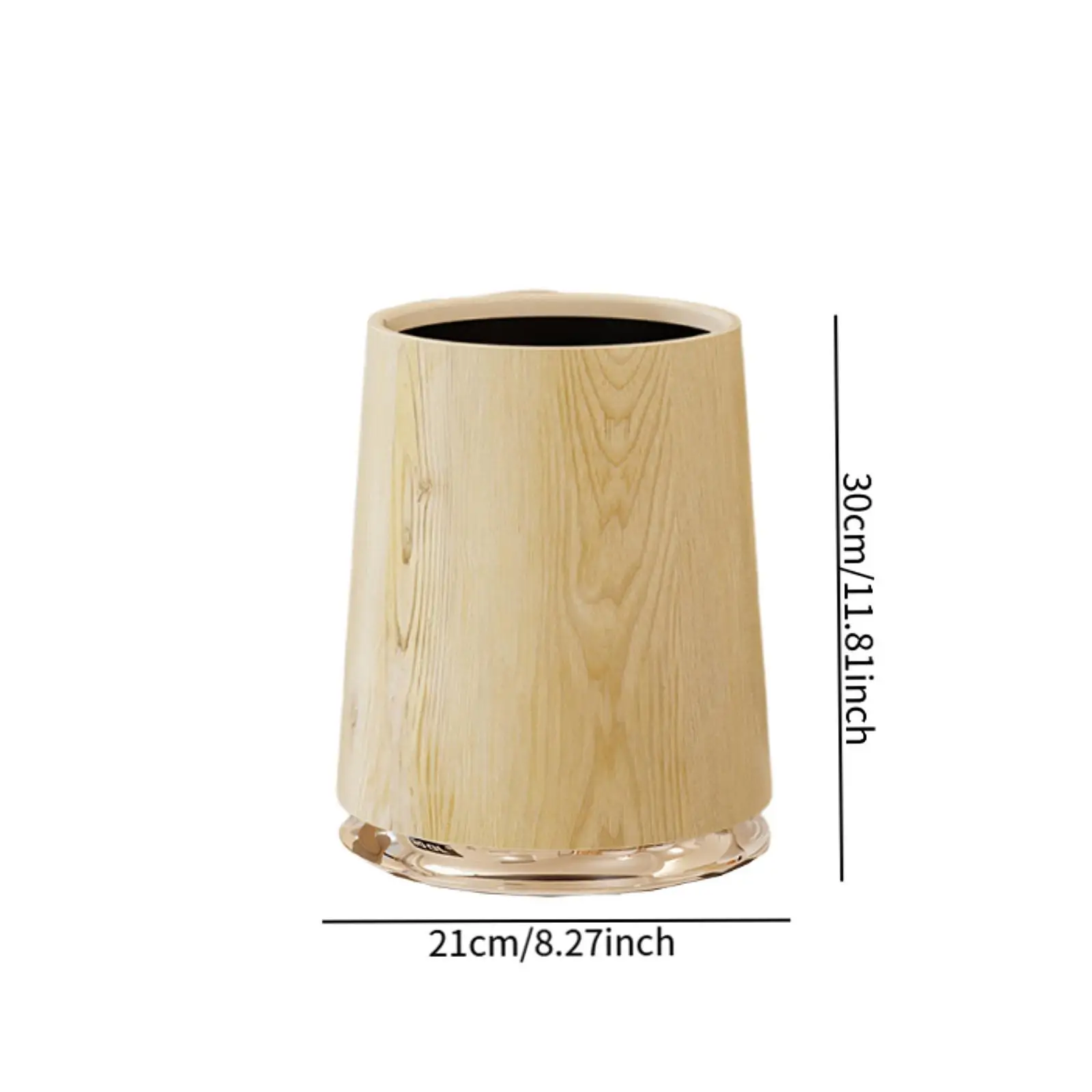 

Trash Can Garbage Container Fashion Decorative High Capacity Household Bathroom Bin Wastebasket for Bathroom Home Living Room