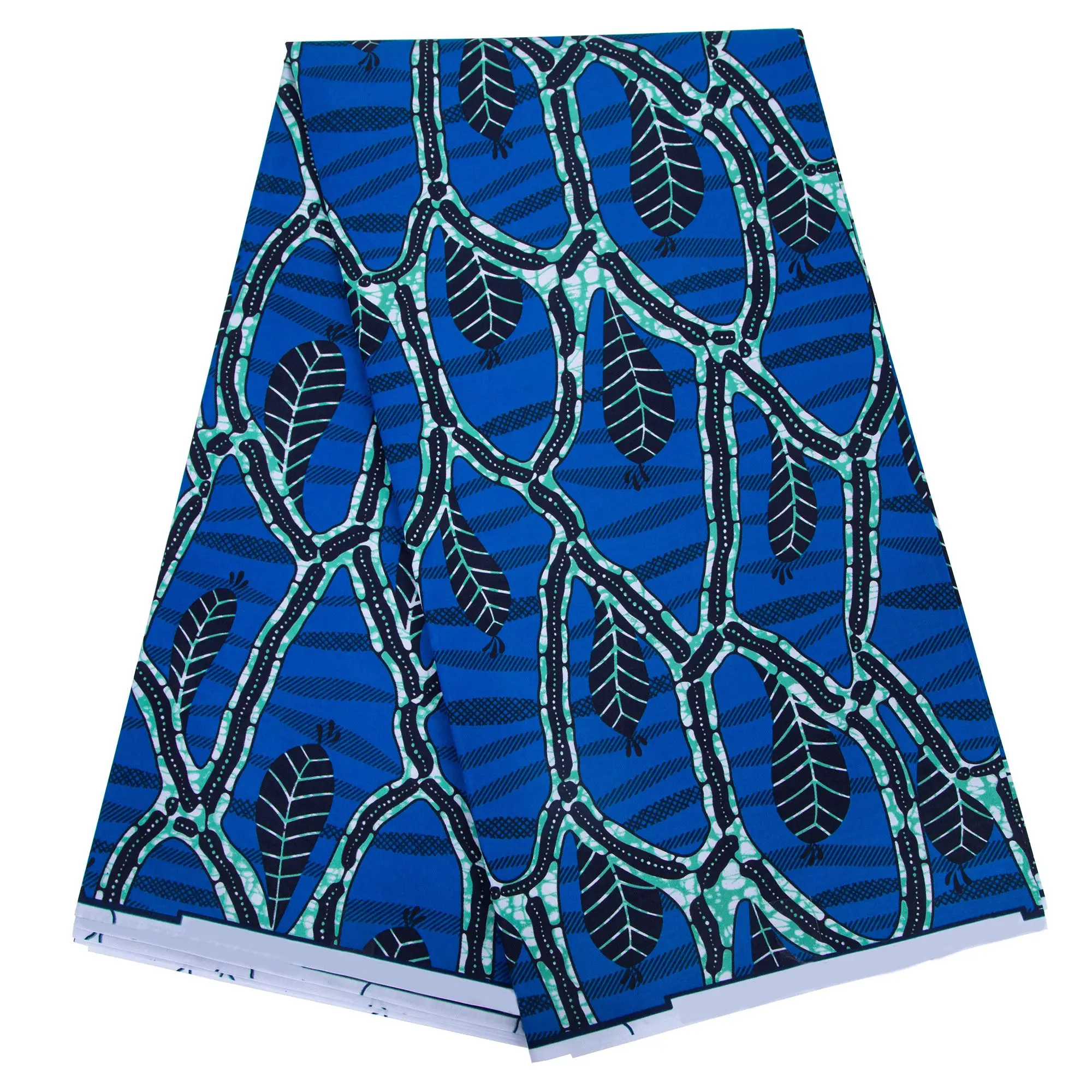 

African Fabric Print Striped Pattern Clothes Material Polyester Wax Print Fabric for Women Party Dress