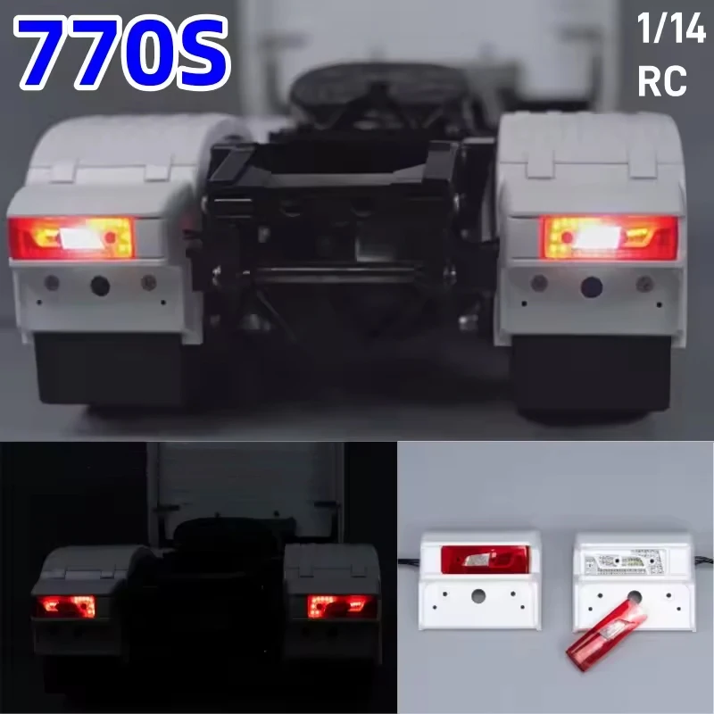 1/14 مركبة يتم التحكم بها عن بُعد 770S LED المصابيح الخلفية مع PCB LED مجلس ل 1/14 تاميا RC نموذج شاحنة جرار 770S 6X4 56368 8X4 56371 الملحقات #1