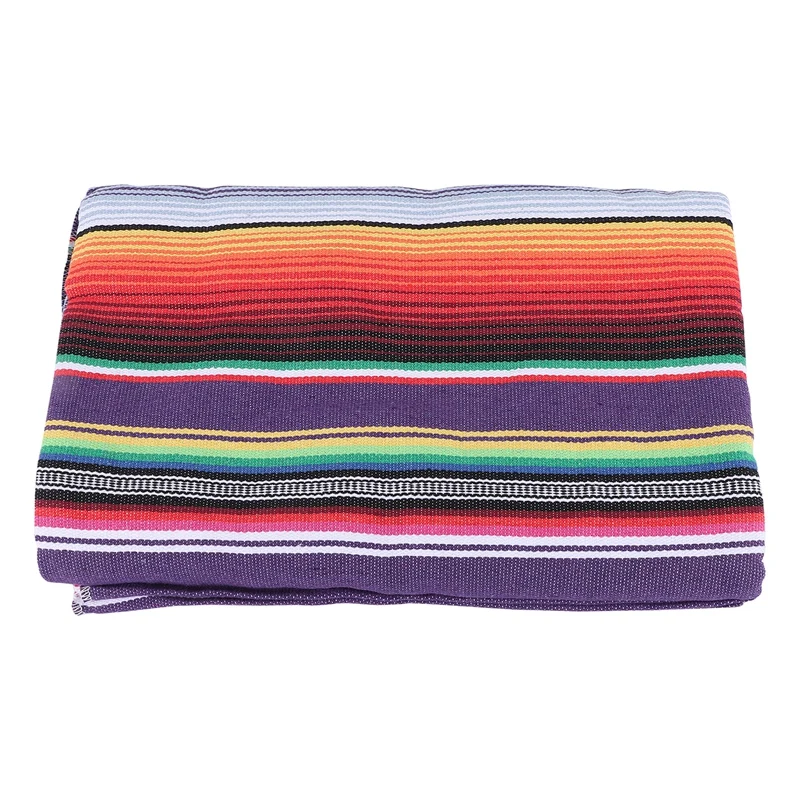 

Mexican Tablecloth For Mexican Party Wedding Decorations, Mexican Saltillo Serape Blanket Bed Blanket Outdoor Table Cover Table