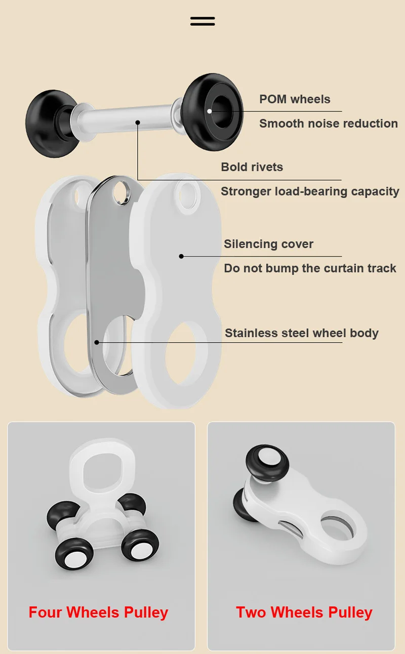 Ultra Thin Curtain Rail Ceiling Mounted ,Aluminum Alloy Double Track With Metal Pulleys,For Narrow Inner Window White/Champagne