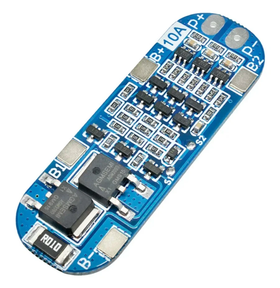 لوحة حماية لوحة دوائر كهربائية 10.8 فولت 11.1 فولت 12.6 فولت بطارية كهربائية زرقاء 3S 12 فولت 18650 10A BMS شاحن بطارية ليثيوم أيون