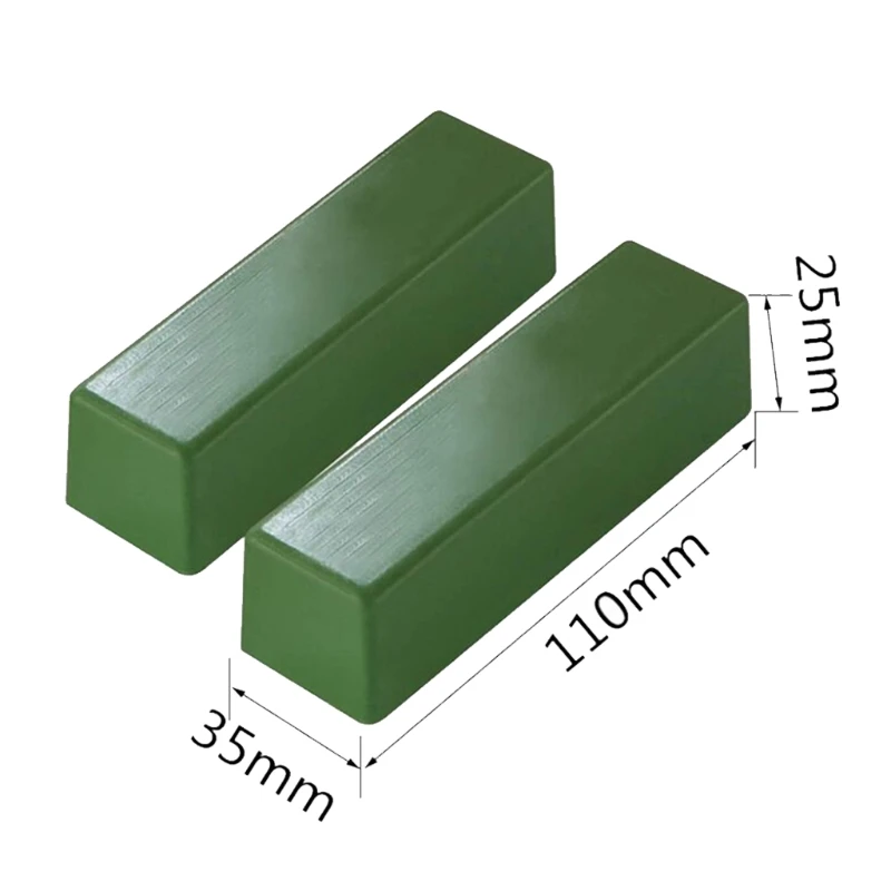 A2UD Composto Polimento Verde Fino Pasta Cera Polimento Metal Barra Composta Strop Couro