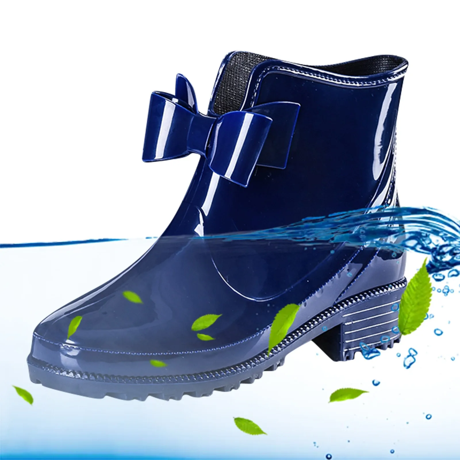 Walking Rain Boots For Women Women Rain Shoes Shoes Comfortable Light Ankle Rain Boots Frosted Fall Boots For Women Wide Width