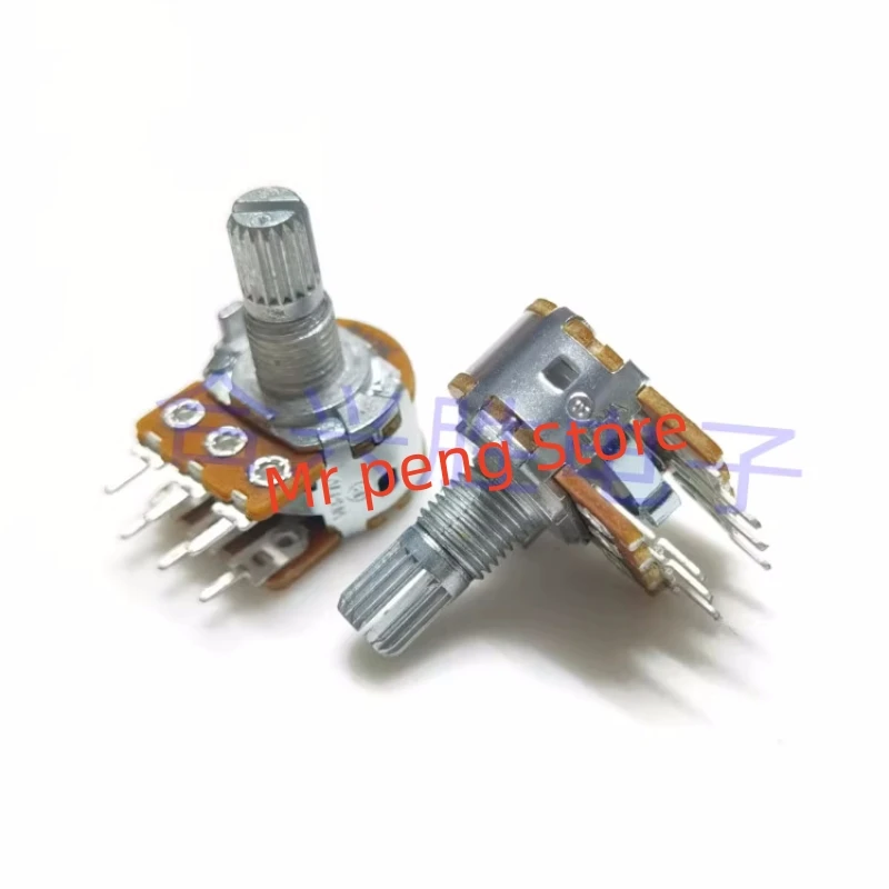 2pcs for ALPHA 16 dual power amplifier audio volume potentiometer 1K/5K/10K/20K/50K/100K  6PIN