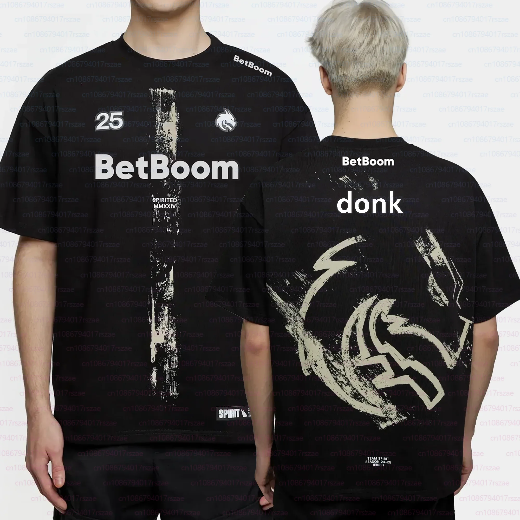 Uniforme espírito 25 iem t cs2 grande equipe espírito 2025 esports camisa para homens moda donk topos meninos fãs de treinamento camiseta