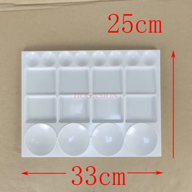 Watercolor palette easy to clean square palette plastic paint palette watercolor paint round hole palette