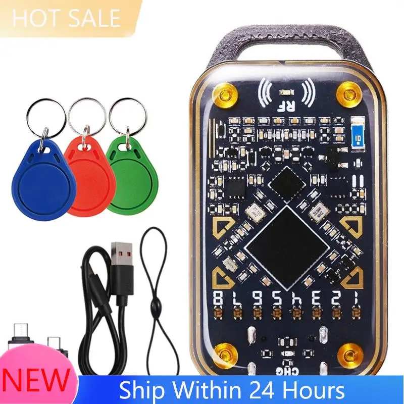 ~【in-stock】chameleon-ultra-smart-chip-reader-rfid-nfc-duplicator-smart-card-emulator-with-3xcuid-keychain-125k-1356m-id-ic-car