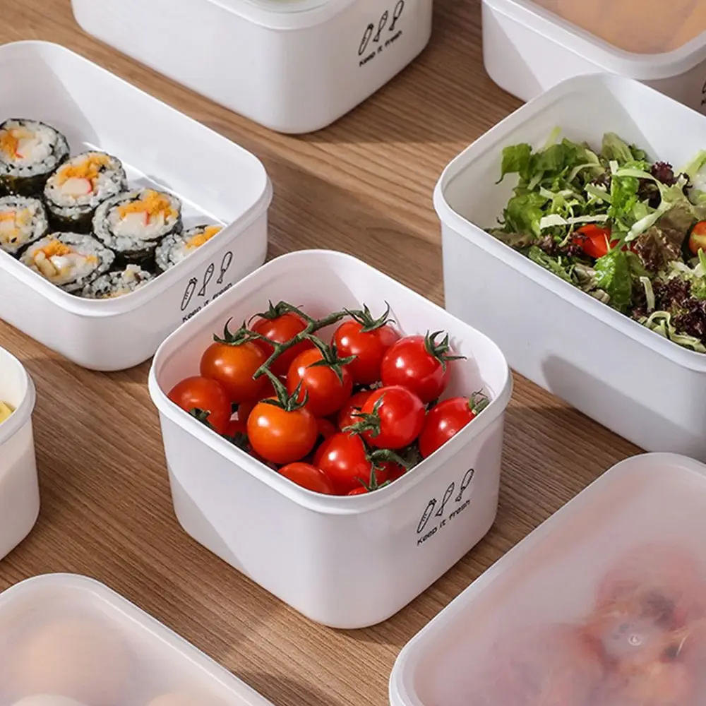 صندوق تخزين الطعام المحمول ذو السعة الكبيرة، صندوق فواكه مجففة بلاستيكي لحفظ الطعام الطازج، منظم ثلاجة مقاوم للرطوبة