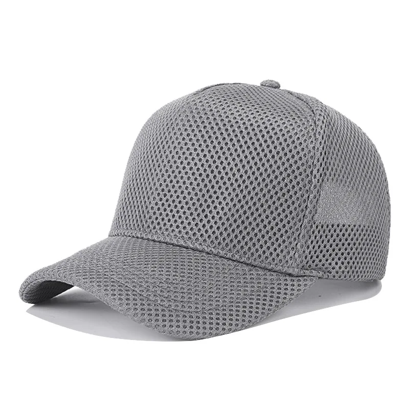 Casquette de baseball en maille respirante pour hommes et femmes, chapeau haut de gamme, section fine, crème solaire extérieure, chapeau de langue