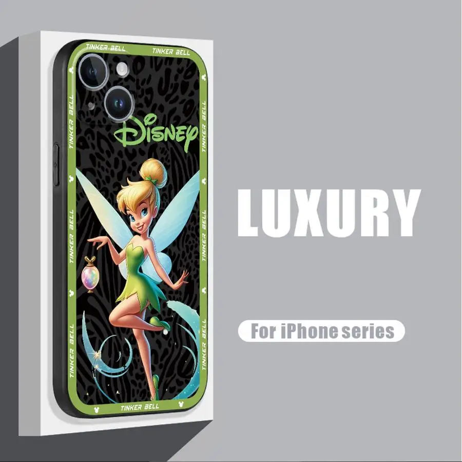 Disney Tinker Bell Phone Case for Apple iPhone 15 16 Pro XS Max 13 14 Plus XR SE 7 8 12 11 Pro plus Matte