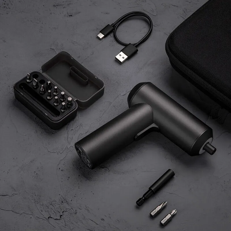 Xiaomi Mijia Electric Screwdriver 3.6V Cordless Screwdriver Set 5N.m Torque 12 S2 Bits USB Charge Power Tool for Furniture Home