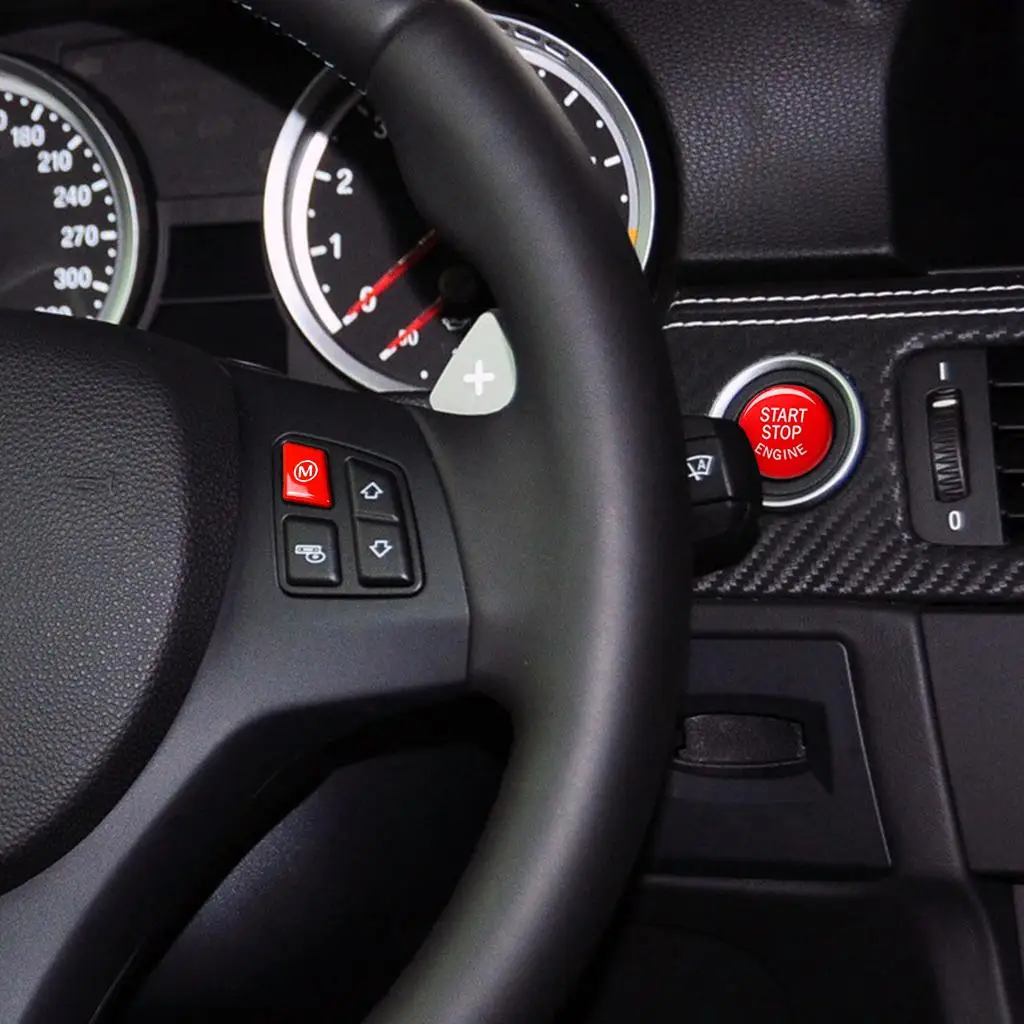 

Car Engine Start w/ M3 Steering Wheel Button Cover for 3 Series E92 E93
