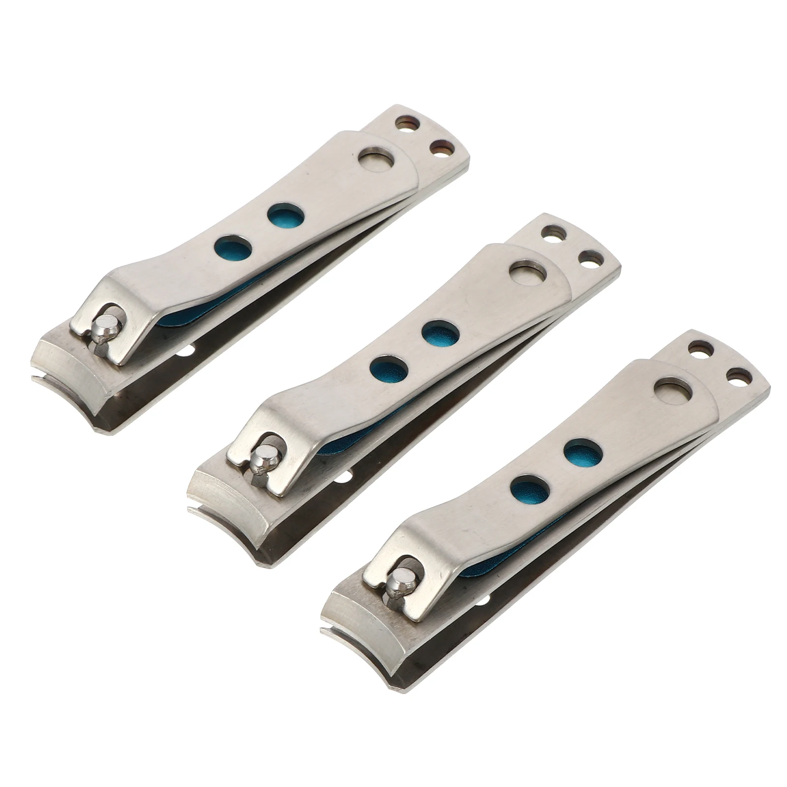 

3 Pcs Nail Clippers Stainless Steel Manicure Tools for Home Travel Finger Toe Nails Cutters Easy Clean Durable Precision Blades