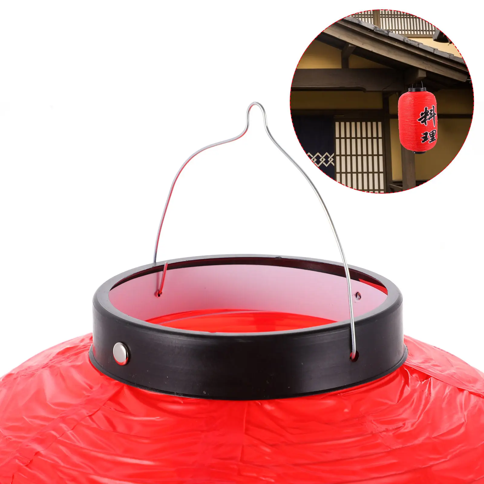 

1 шт. водонепроницаемый японский фонарь, подвесной декоративный фонарь из ПВХ для создания атмосферы в ресторанах и на открытом воздухе, креативный пластиковый светильник