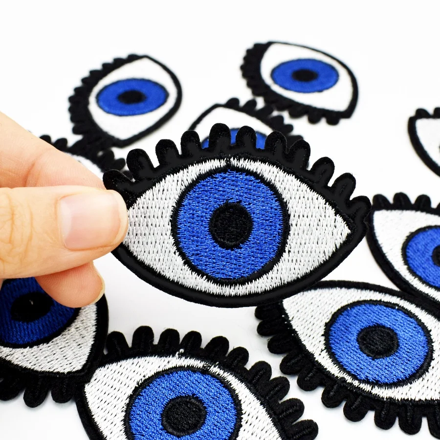 10pcs Eye Iron on Patches for Clothing Patch Thermocollants Applique Iron Sew on Patches Sewing Accessories for DIY Clothes