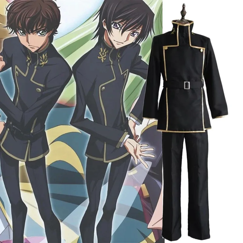 Костюм для косплея Лелоша из Code Geass: Ви Британия, униформа Черного Принца, классический аниме-костюм на Хэллоуин, мужской костюм для косплея