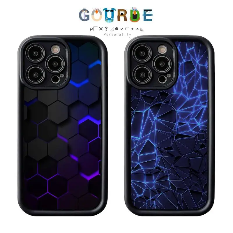 

Gourde Sense of technology patterns Phone Case for Iphone 16 15 14 12 13 11 Pro Max IP 7 8 Plus Iphon X XS XR Xs Max