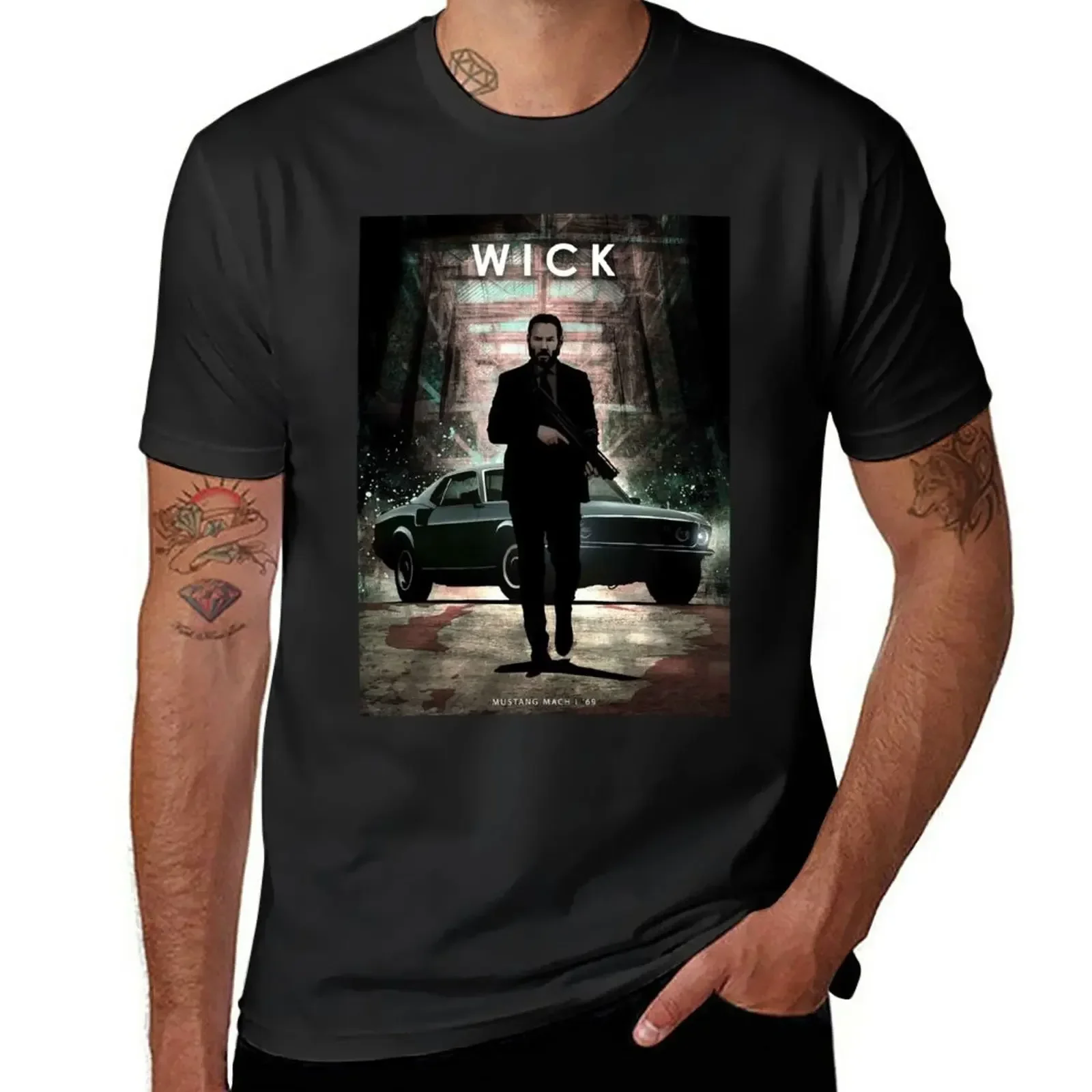 John Wick T-Shirt animal prinfor boys aesthetic clothes men t shirts