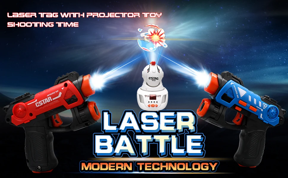 CSTAG Projektor Ente UFO Jagd Schießen Spiel Kinder Geschenke Spielzeug Für Jungen Laser Tag Infrarot Mini Pistole Pistolen Kampf Spiel Indoor – Detail 2