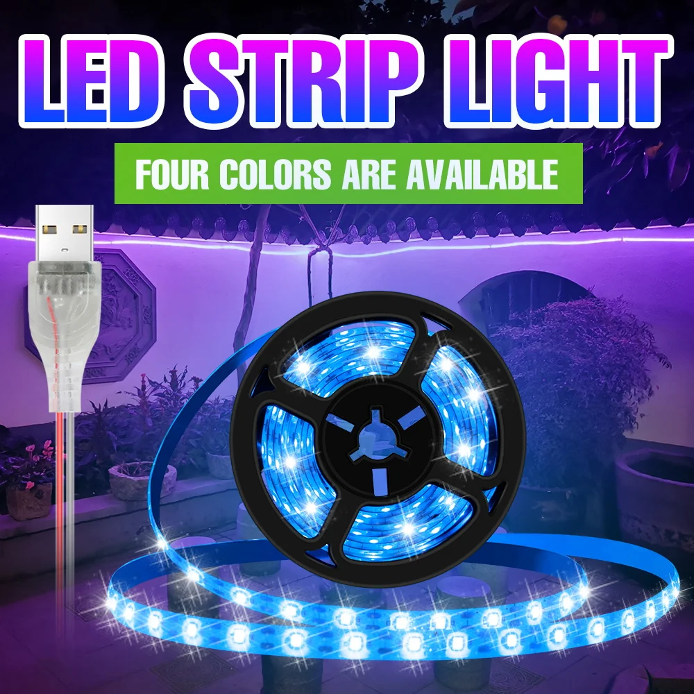 LED Strip Light Waterproof Flexible Tape Lamp TV Screen Desktop PC Case Backlight Diode Stair Bedside Decoration Cold/Warm White