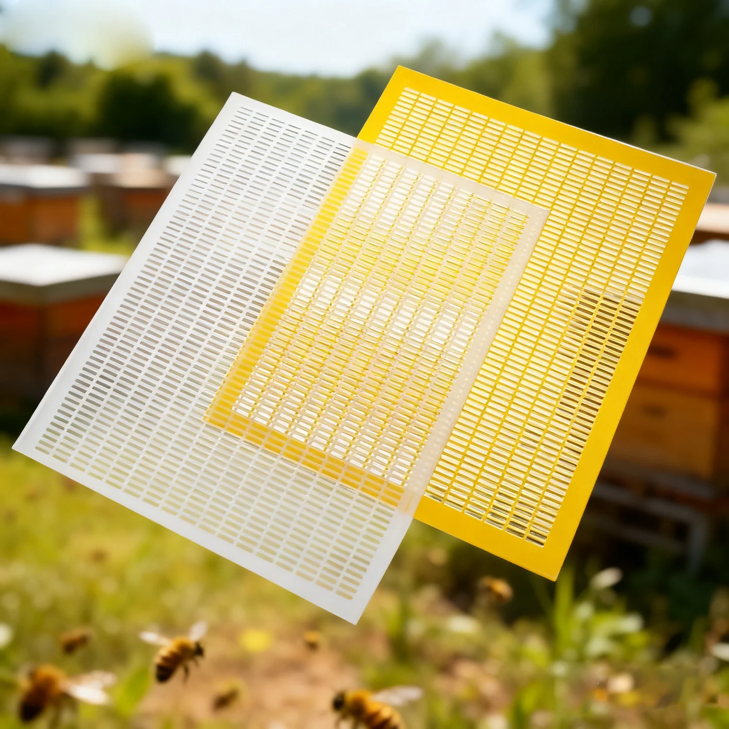 

10 шт., пластиковая сетка, рамка для защиты королевы пчеловодства, барьер для пчелиной королевы, сетка для защиты от побега, сетка для улавливания, сетка, разделенная доска