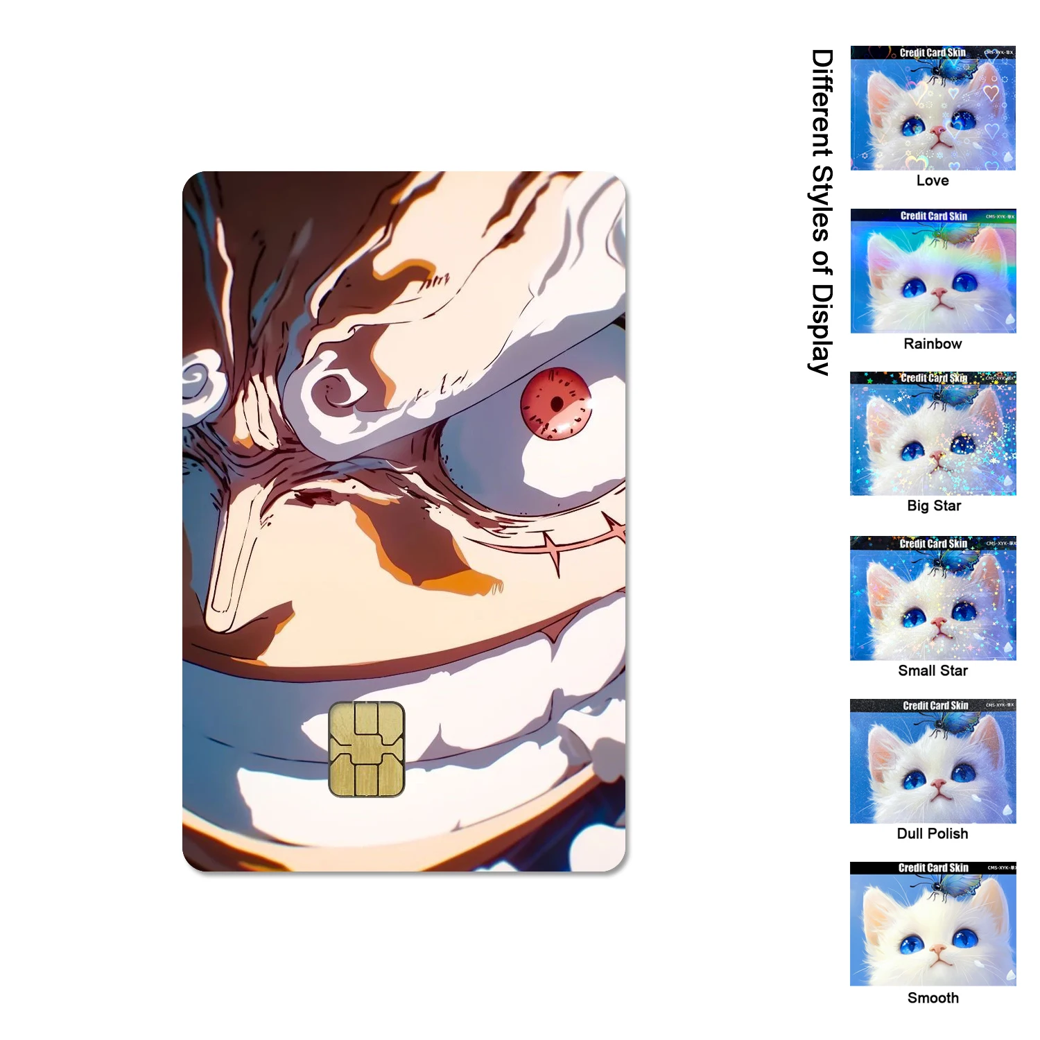 Daboluo Anime Cartoon Series Luffy Skin Pvc Anime Credit Debt Bank Card One Piece Bus Card Front Film Sticker Star Chip