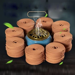 48pcs/box Incense Coil 4 Hours Natural Incense Coils Sandalwood Lavender Scents for Home Aromatic Buddhist Supplies Accessories