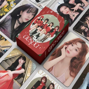 55Pcs/Set Idol Girl Group New Album Drama NINGNING WINTER KARINA GISELLE HD Printed Photocards Lomo Card Collection Fans Gift