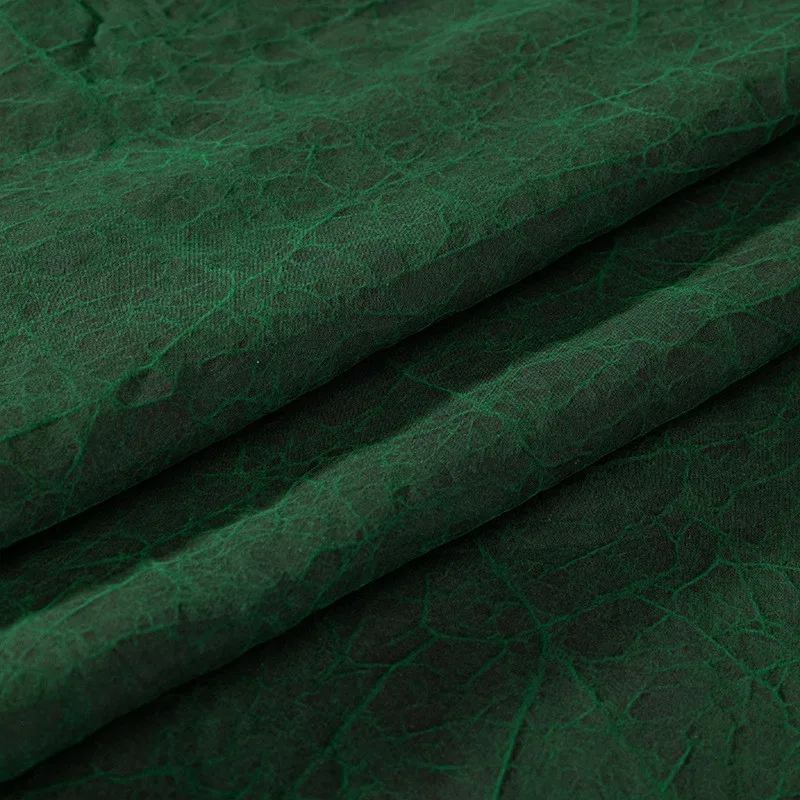 22 microns of large turtle-patterned fragrant yunsha silk fabric Shunde ramie for clothing dresses and cheongsams