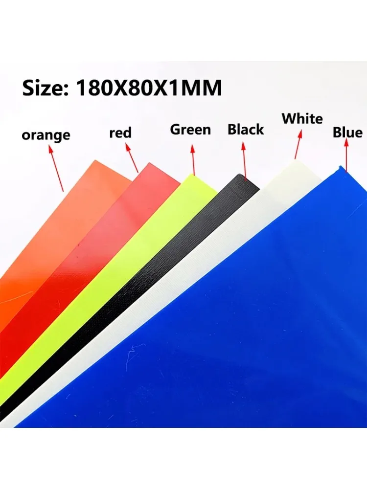 Couteau en Fiber de verre G10, 5 couleurs, taille 180x80x1mm, manche en papier en acier, bricolage, matériel de remplissage, plaque, accessoires, Patch