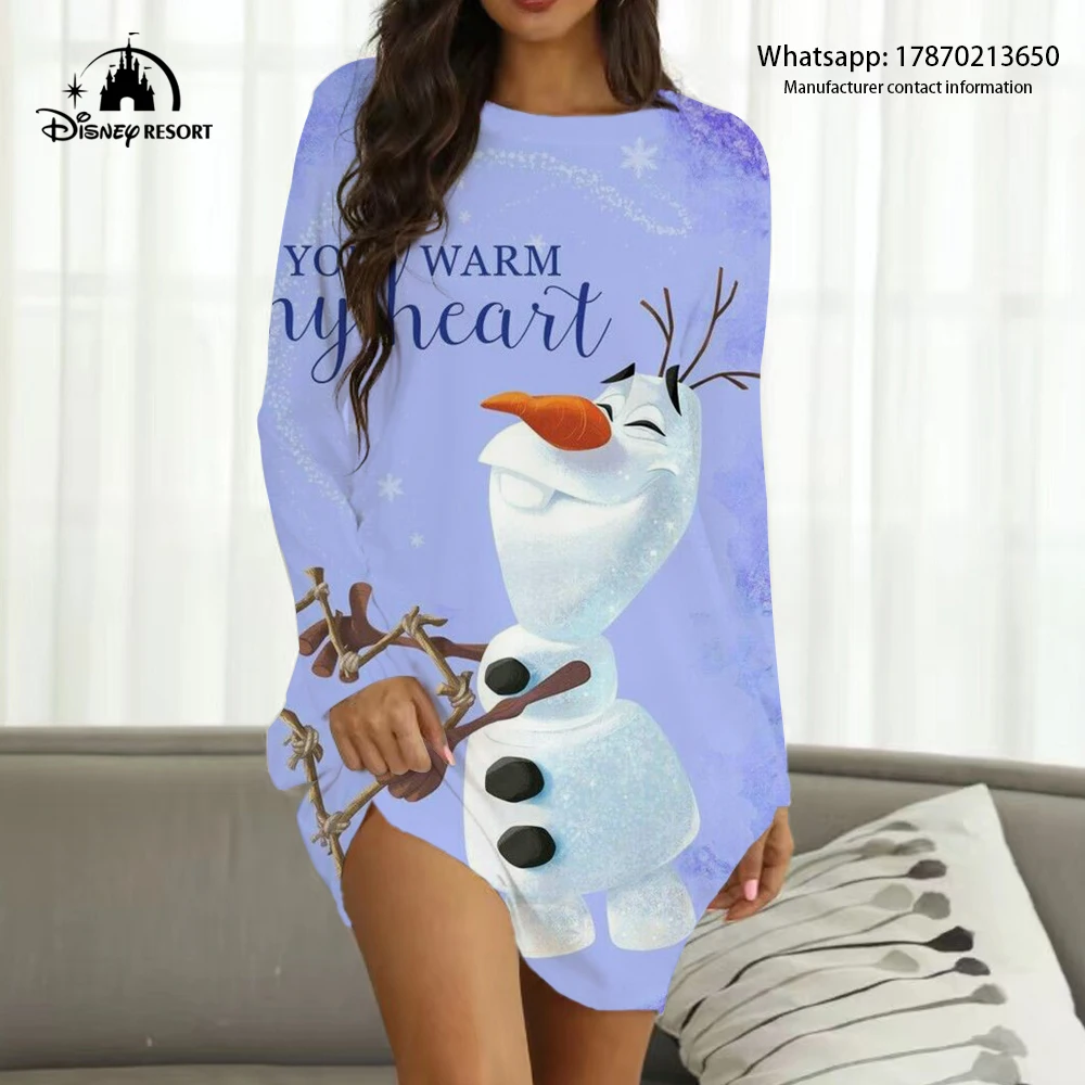 Ropa de calle de Frozen Queen Elsa Disney para mujer, ropa de calle Sexy para fiesta, Club, otoño, 2022