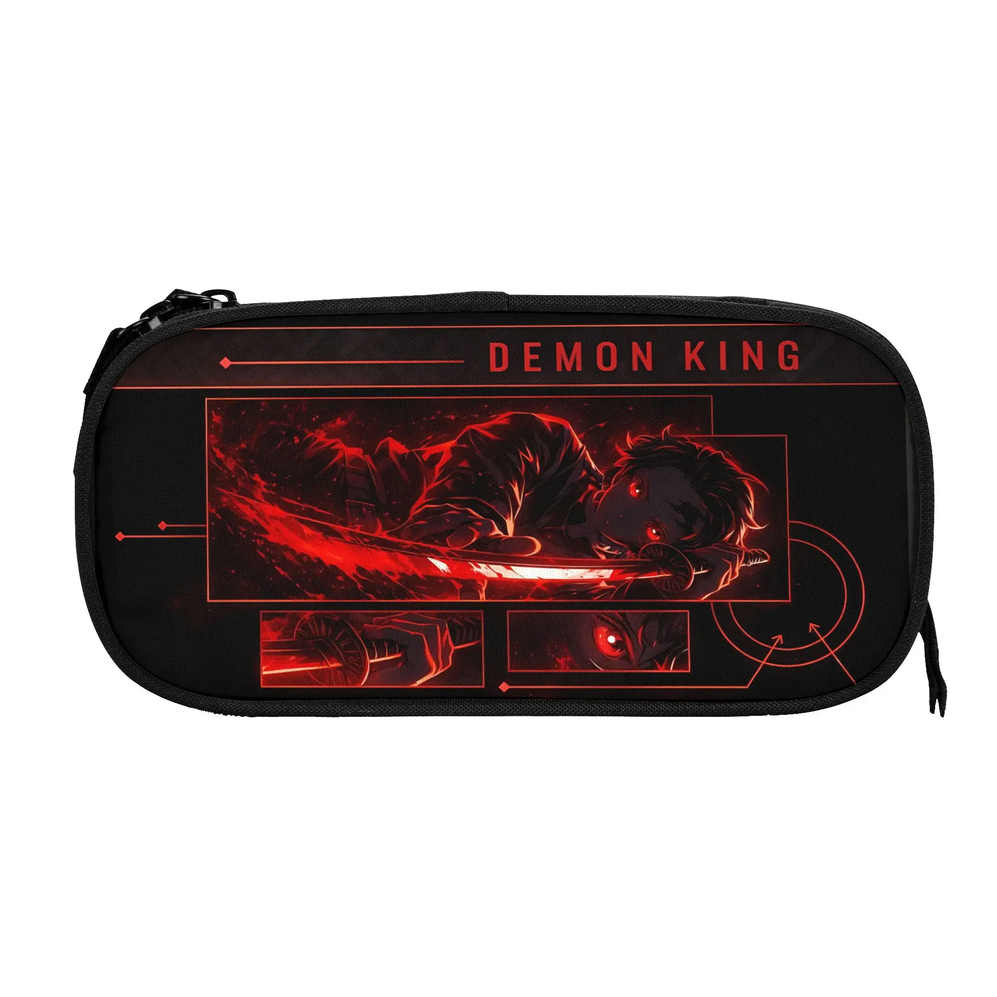 Custom Halloween Demon Slayer Large Capacity Bags for Child  School Pencil Bag for Boys Gilrs Kids