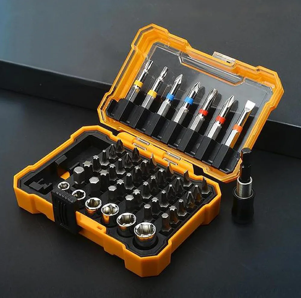 

50 In 1 Multi-purpose Magnetic Screwdriver Bits Phillips Slotted Pozi Torx Hex Drill Bits Set DIY Household Repair Hand Tool Kit