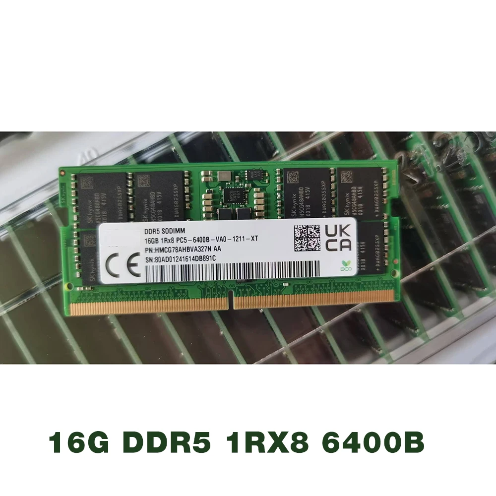 For Sk 16G DDR5 1RX8 6400B HMCG78AHBVA327N Notebook Memory