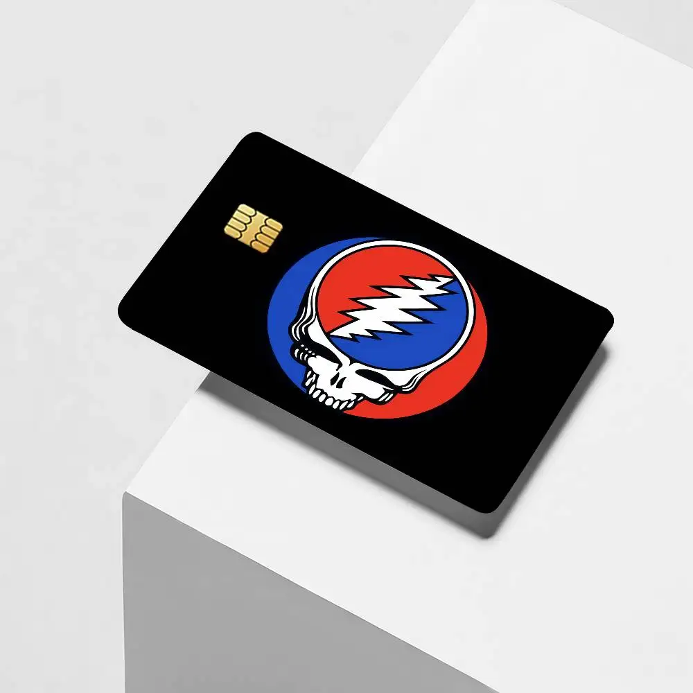 Rock band G-Grateful D-Dead Credit Card Decorative Card Stickers Suitable For Bank Cards Metro Transit Anti-scratch Gift 4PCS