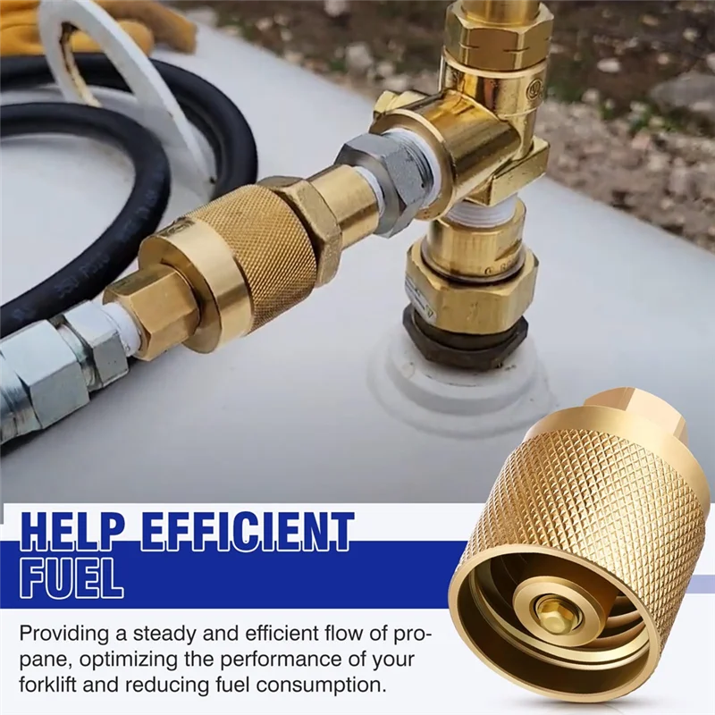 

Гнездовой разъем для вилочного погрузчика премиум-класса 7141F, адаптер для баллона с пропаном, вход 1-1/4 дюйма X розеткой NPT 1/4 дюйма с 4 резиновыми уплотнительными кольцами