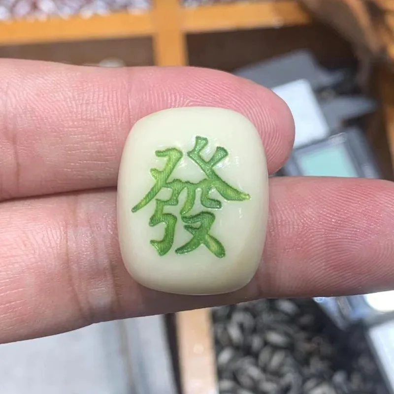 Style Tibetan Accessories High Porcelain Natural Ivory Fruit Red Zhongfa Wealth Cheese 108 Buddha Beads Bracelet Acc