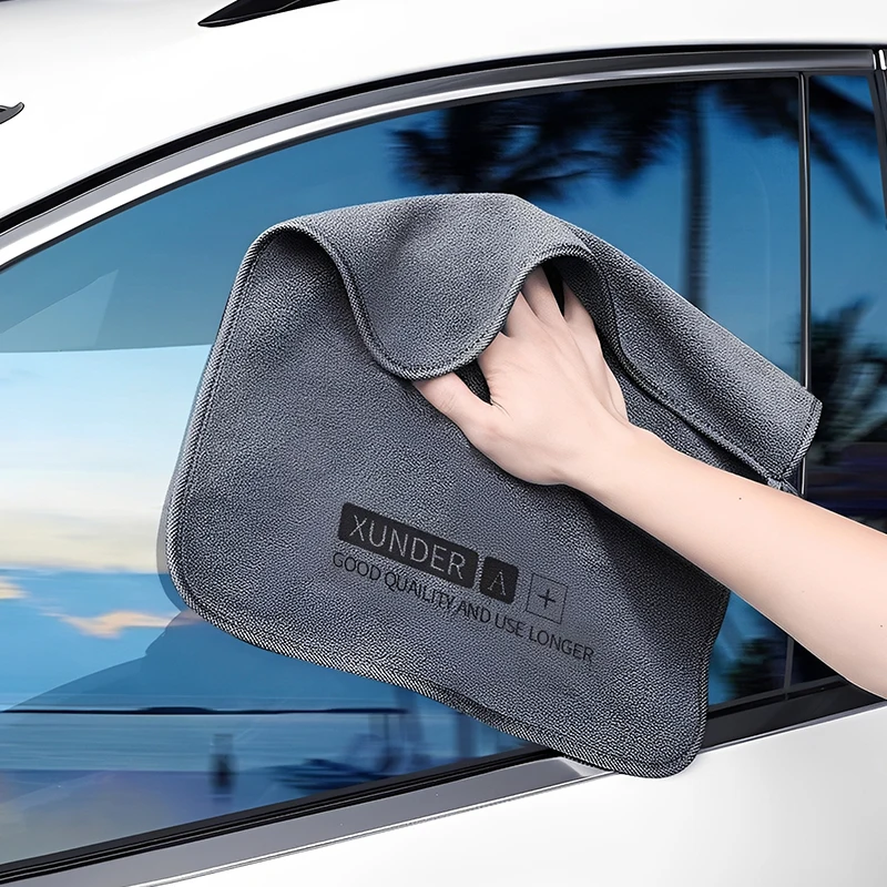 [CA2] 3PCS Thick Microfiber Car Wash Towel High Absorbent Universal Drying Cleaning Cloth