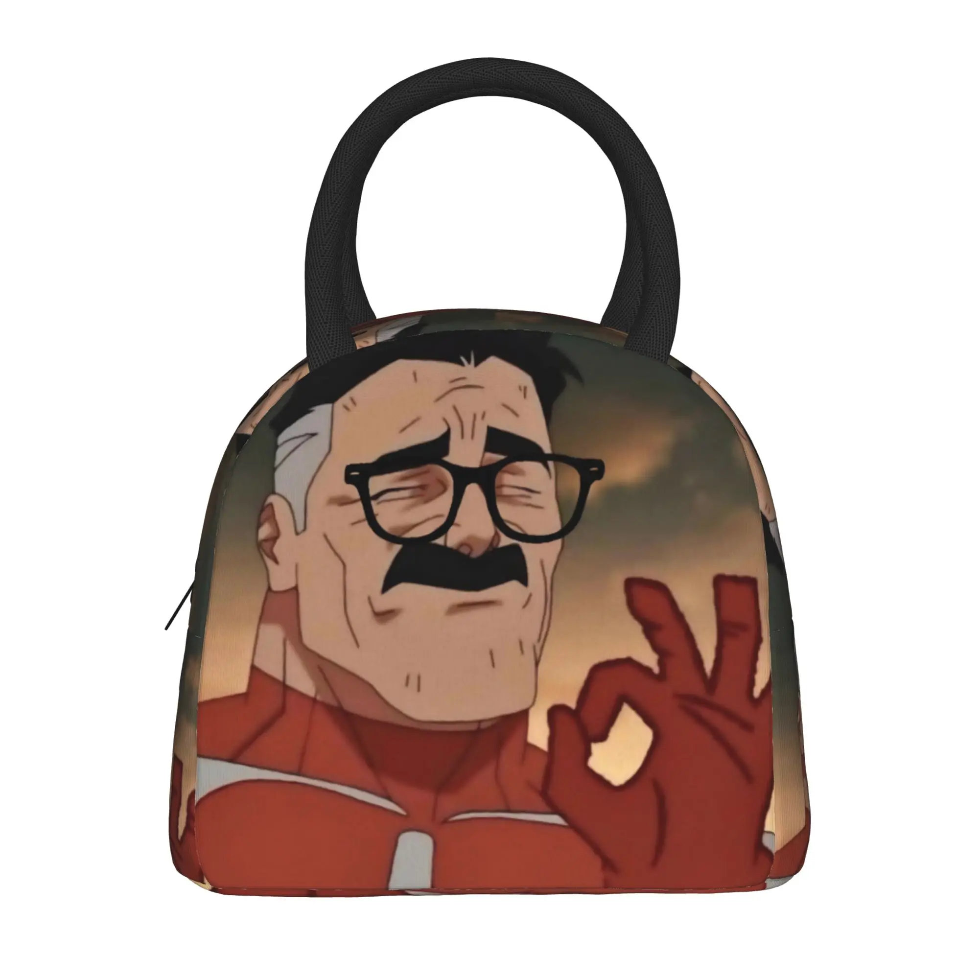 Invincibles Comic Thermal Insulated Lunch Bag for Picnic  Reusable Food Bag Container Men Women Cooler Thermal Lunch Boxes