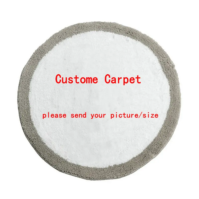 Customized Tufted Rug Round Square Irregular Carpet Bath Mat Custom Your Design Picture Doormat Dropshipping Wholesales