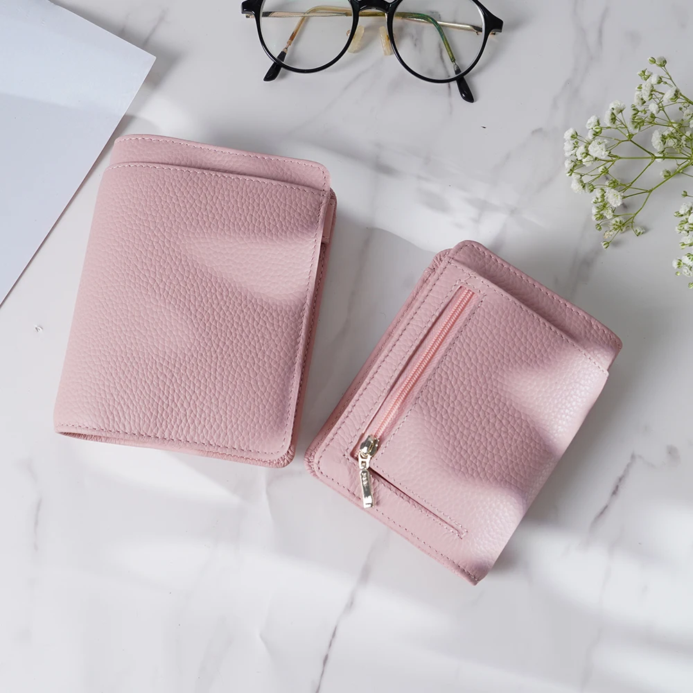 Pocket Size Planner Pebbled Grain Leather A8/A7 Notebook with 15/20MM Ring Mini Agenda Organizer Diary Notepad