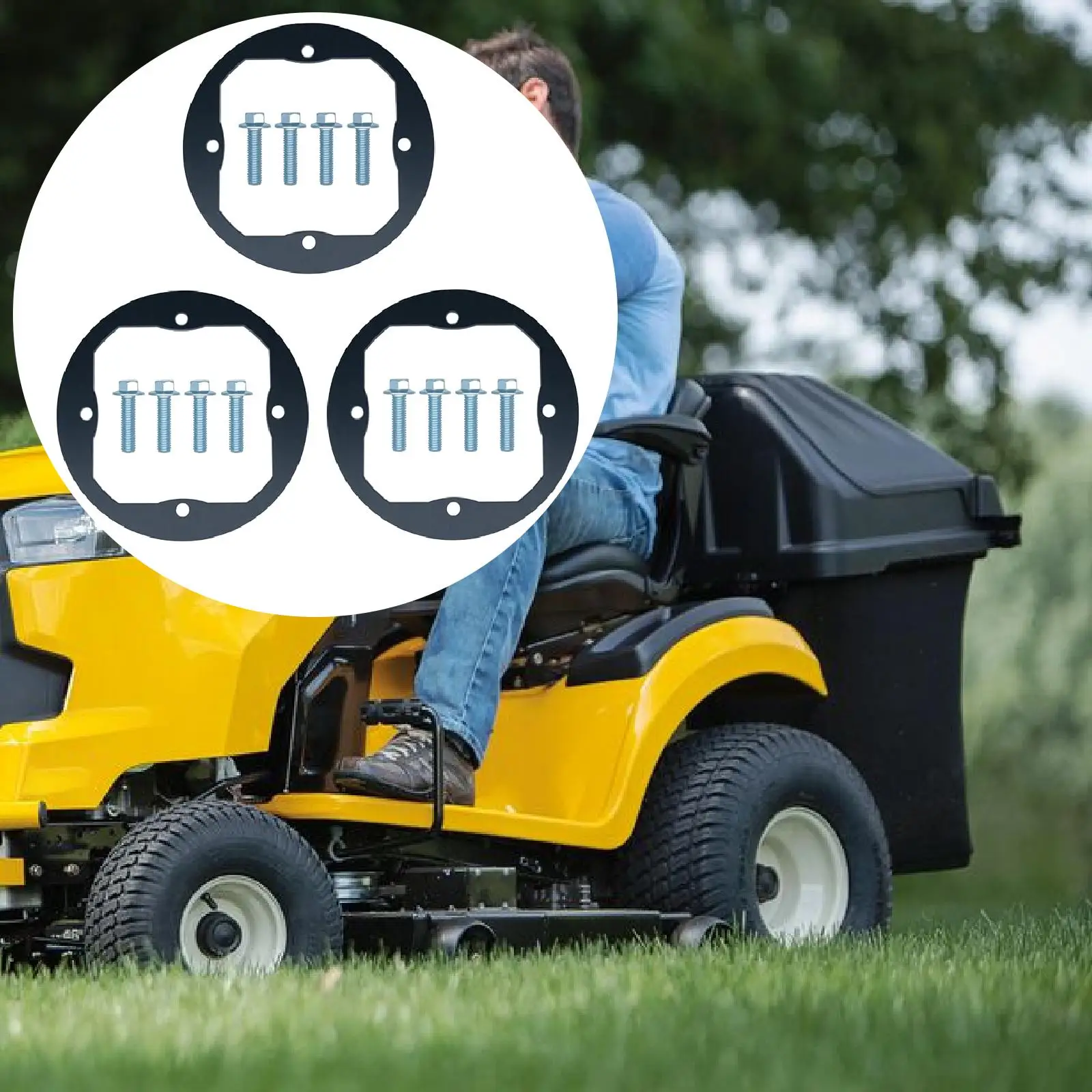 3 قطعة حلقة تعزيز المغزل على سطح السفينة قوية وسهلة التركيب البستنة مع البراغي مجموعة المغزل متعددة الاستخدام للإصلاح #4