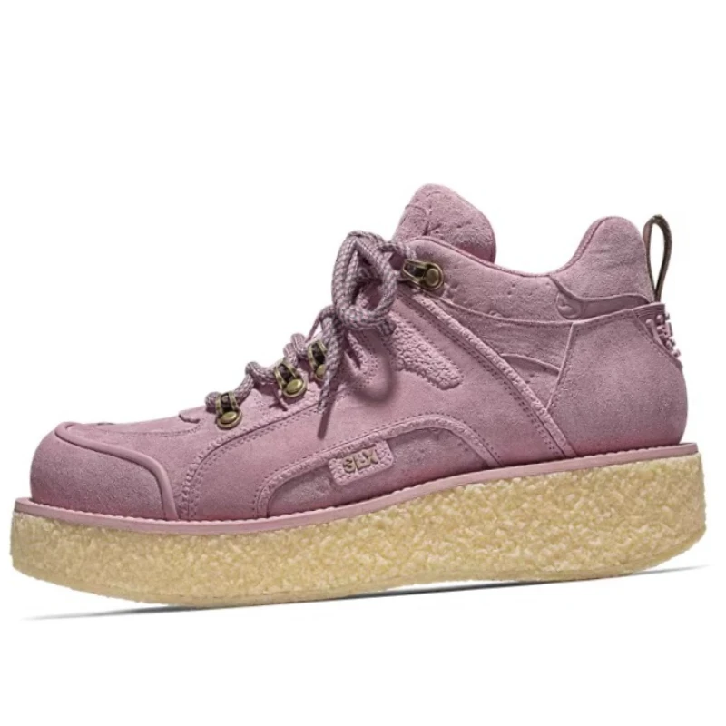 Women's Vulcanize Shoes Genuine Leather Casual Board Shoes Comfortable Breathable High-end Thick Soled Height-increasing Shoes