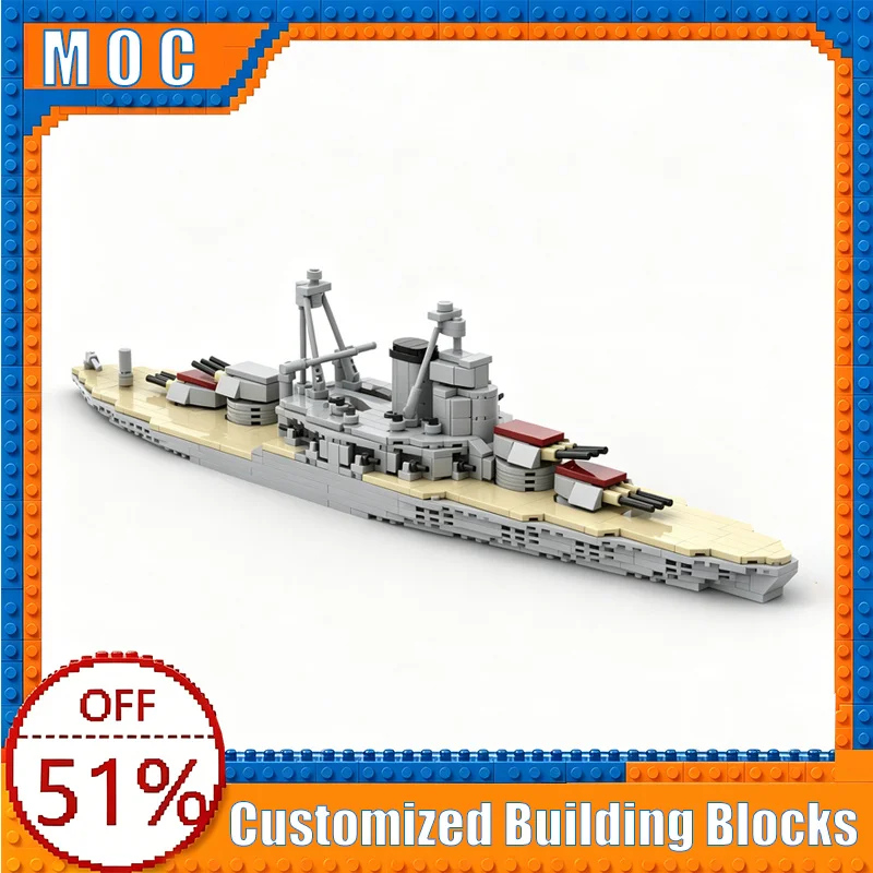 

638PCS USS Arizona Battleship Warship Model Building Blocks Assembly Educational Toy Creative Collection Birthday Special Gifts