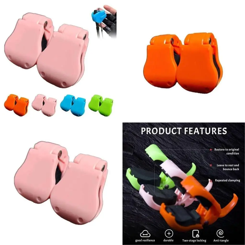 

R6FE Pair Fishing Rod Holder for Ground Multifunction Fixer Clip Straps Fishing Poles Holder Rod Fixer Wall Mount Rod Holder