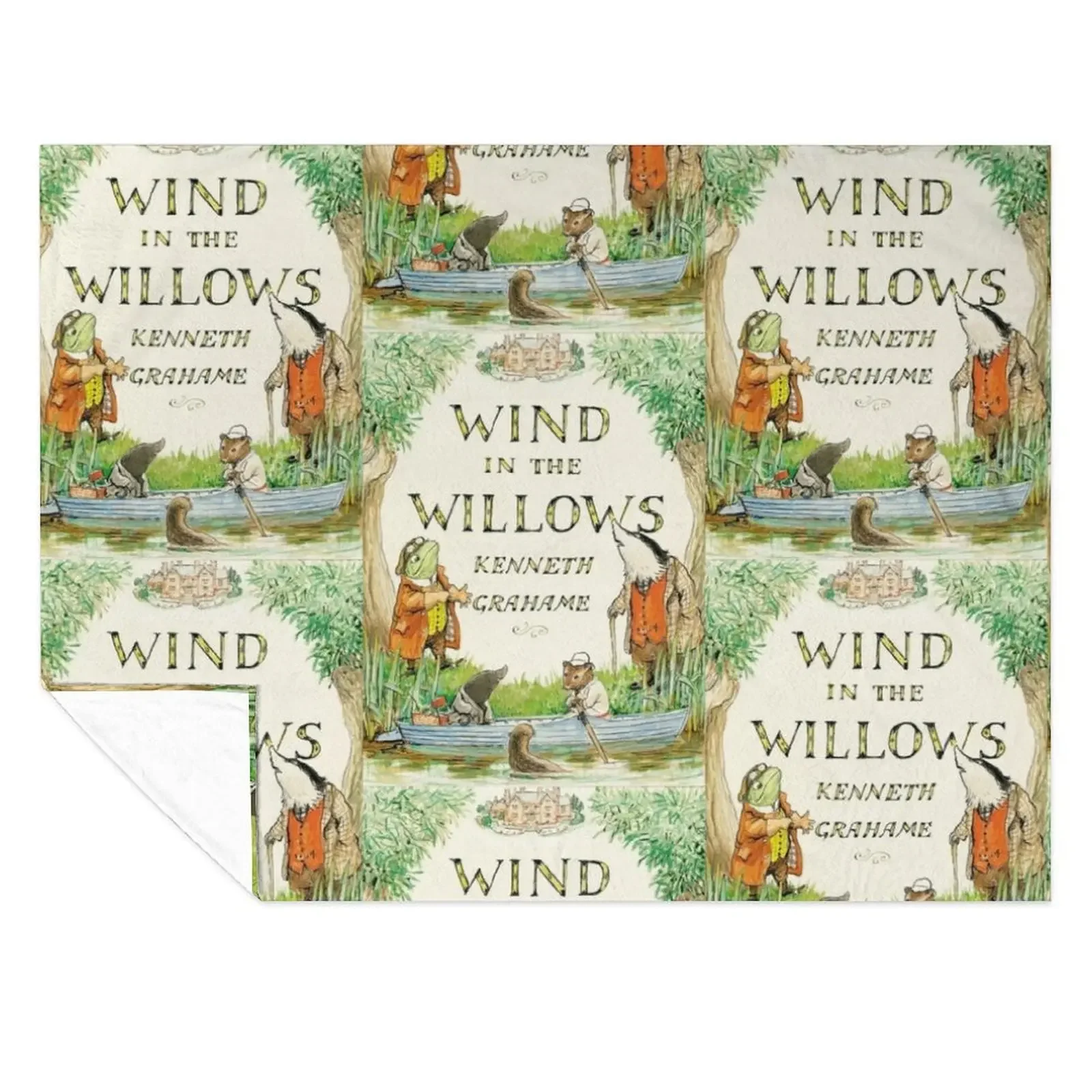 

Wind in The Willows Book Cover Throw Blanket Weighted Baby Retros blankets ands Blankets